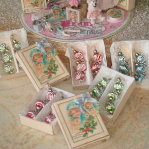 NEUE FARBEN !! 1:12 Miniatur Weihnachten für Puppenstube.