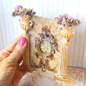 NEW**Dollhouse antique wall ornamental panel. 1:12  Miniature french style wall panel. Dollhouse wall decor french style. Rococo dollhouse