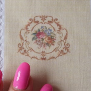 New** KIT dollhouse upholstered chair. 1:12 scale fabric printable pillow, bedspread, sofa, chair, miniature sewing supplies dollhouse