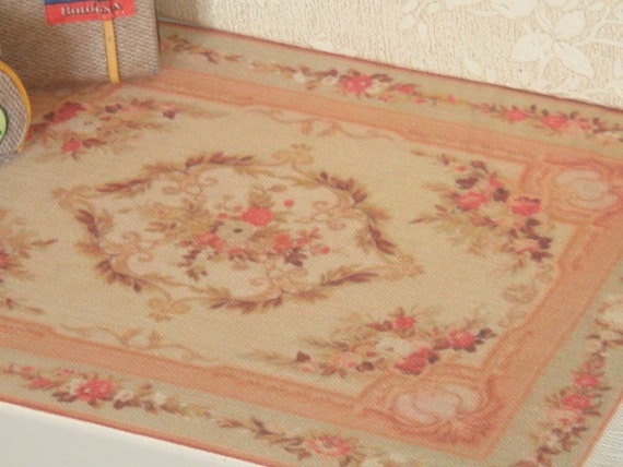GORGECRAFT Set Di 7 Tappeti In Miniatura Per Casa Delle Bambole - Soffici In Feltro, Forme Rettangolo, Rotondo E Nuvola, Colori Rosa Bianco E Marrone, Scala 1:12