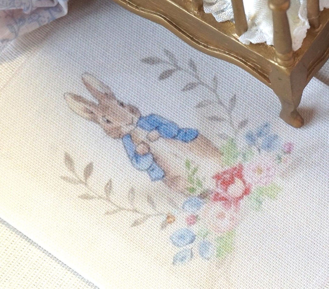 New**dollhouse Peter Rabbit Rug. 1:12 Dollhouse Miniature Rugs. Dense ...