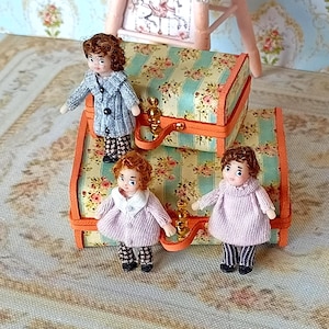 OOAK- Dollhouse Miniature tiny boy Dolls 1:12 miniature children toys for Dollhouses. Dolls for collection. Miniature art dolls.