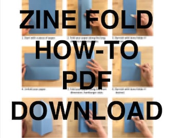 Zine Fold How-To PDF - Digital Download