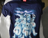 Vintage Coca-Cola Tee Shirt 1994 Polar Bear Navy Double Sided Graphics Sz. Large New Old Stock