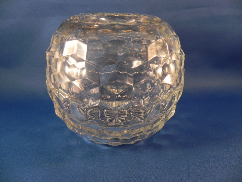 Vintage Candle Holder Globe Pressed Glass Votive Candles Etsy