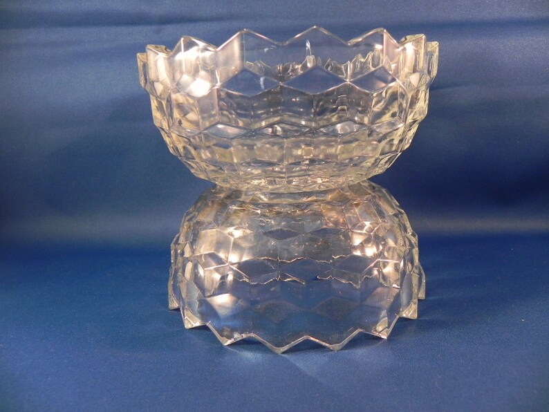 Vintage Globe Candle Holder Pressed Glass Votive Candles Etsy