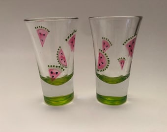 cute watermelon shot glasses