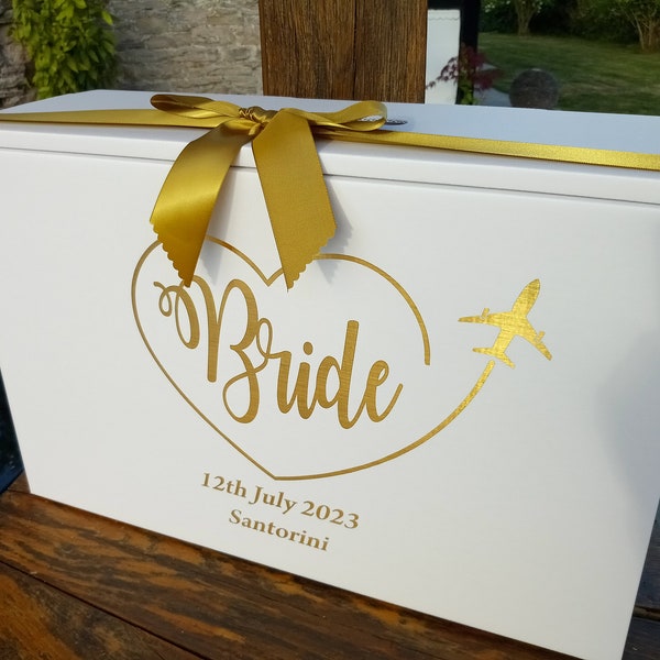 Wedding Dress Box, for travel personalised, Bride, FAST DISPATCH