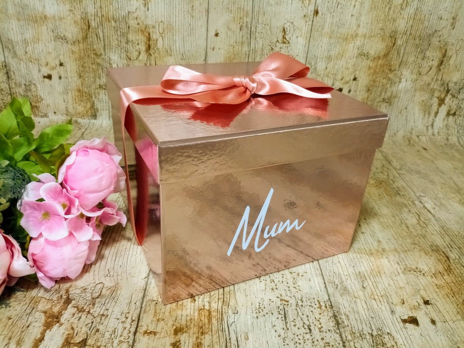 Personalised Rose Gold Wedding Gift Box Bridal Party Gift Etsy