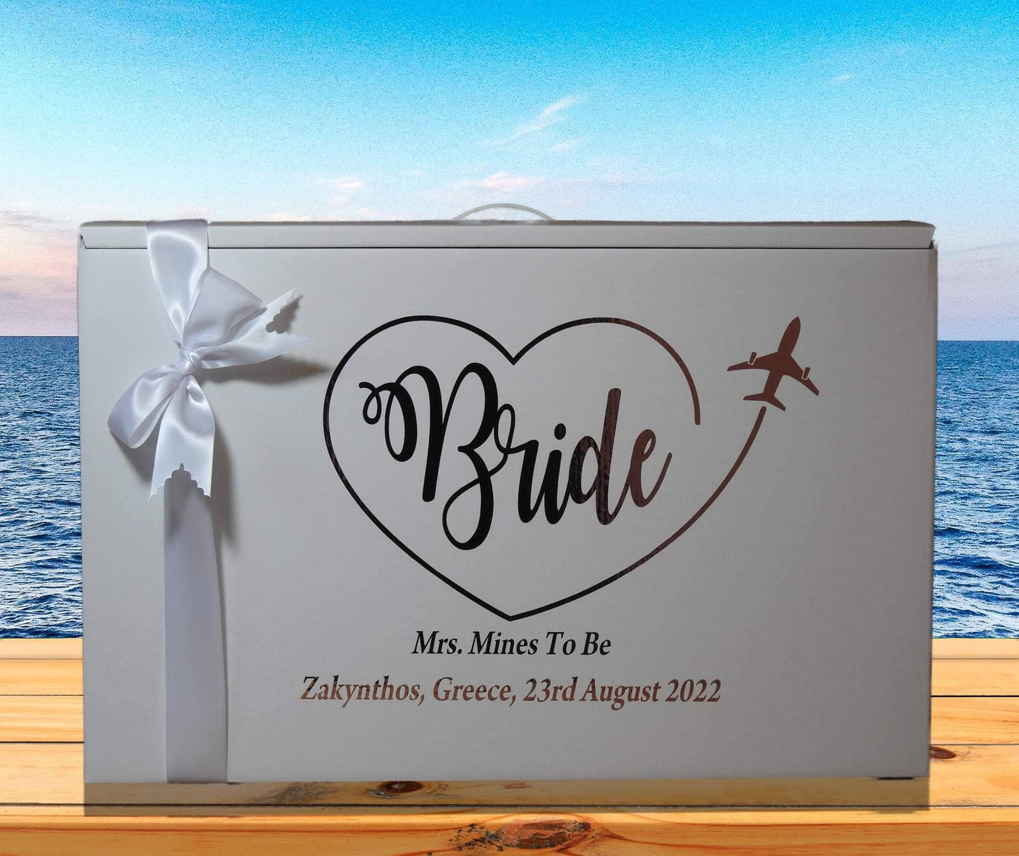 Wedding Dress Box personalised Bride with packing Etsy