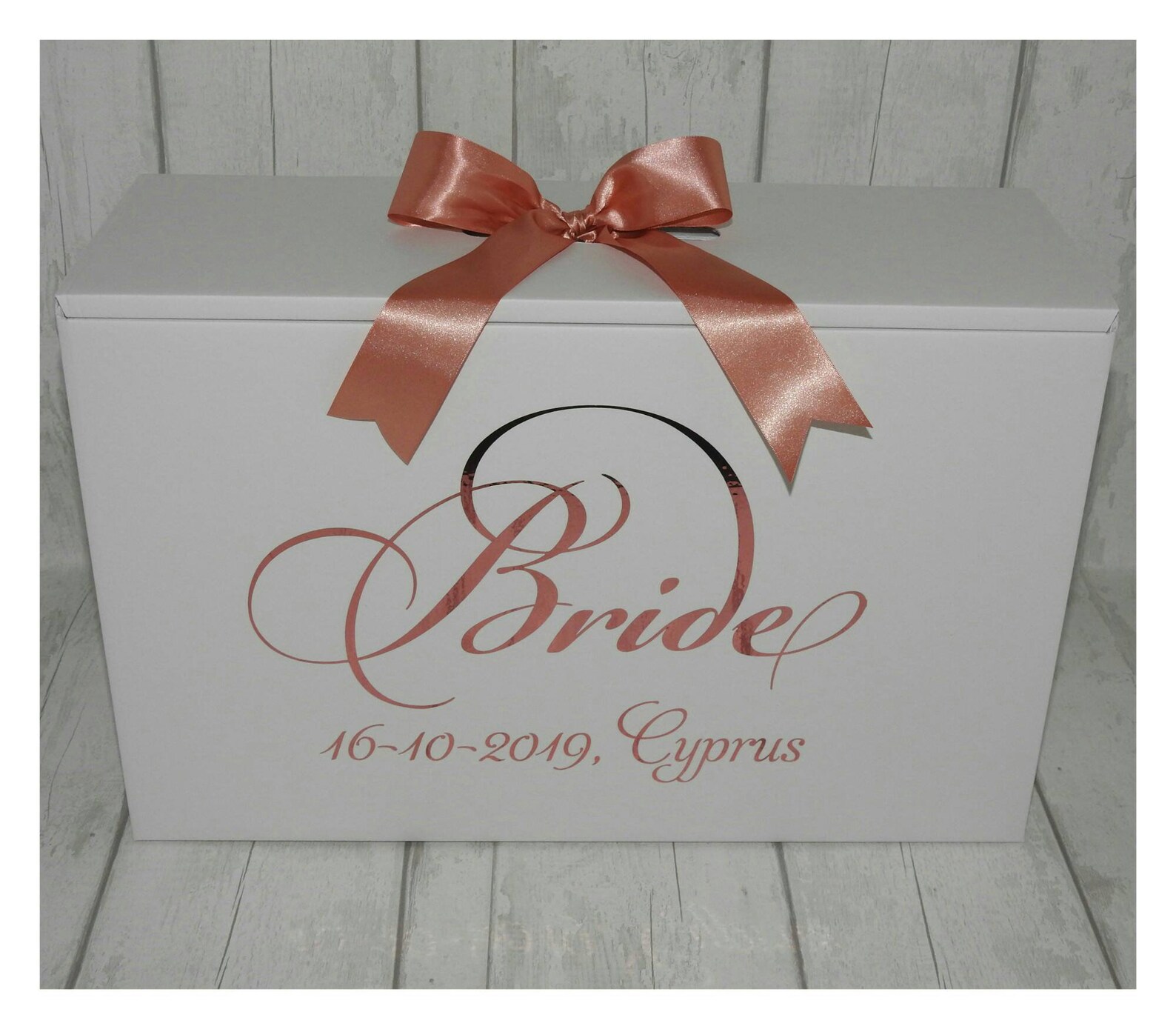 Wedding Dress Box personalised with packing instructions 2 Etsy