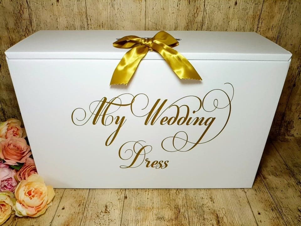 Ph neutral top wedding dress box