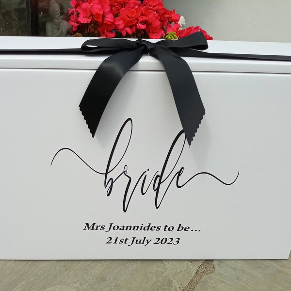 Wedding Dress Box, personalised Bride hand luggage,  FAST DISPATCH