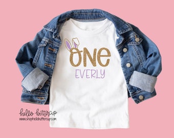 First birthday outfit girl, Personalized first birthday outfit, Cake smash outfit, Bunny Shirt, cake smash, Bunny birthday, Personalized tee