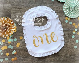 my first birthday bib girl