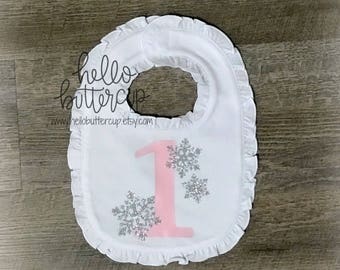 my first birthday bib girl