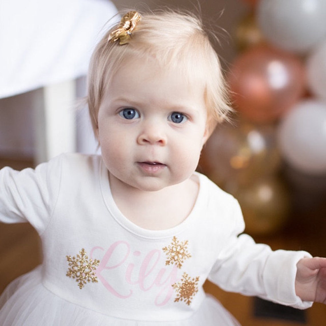 Snowflake First Birthday Dress First birthday outfit girl Etsy