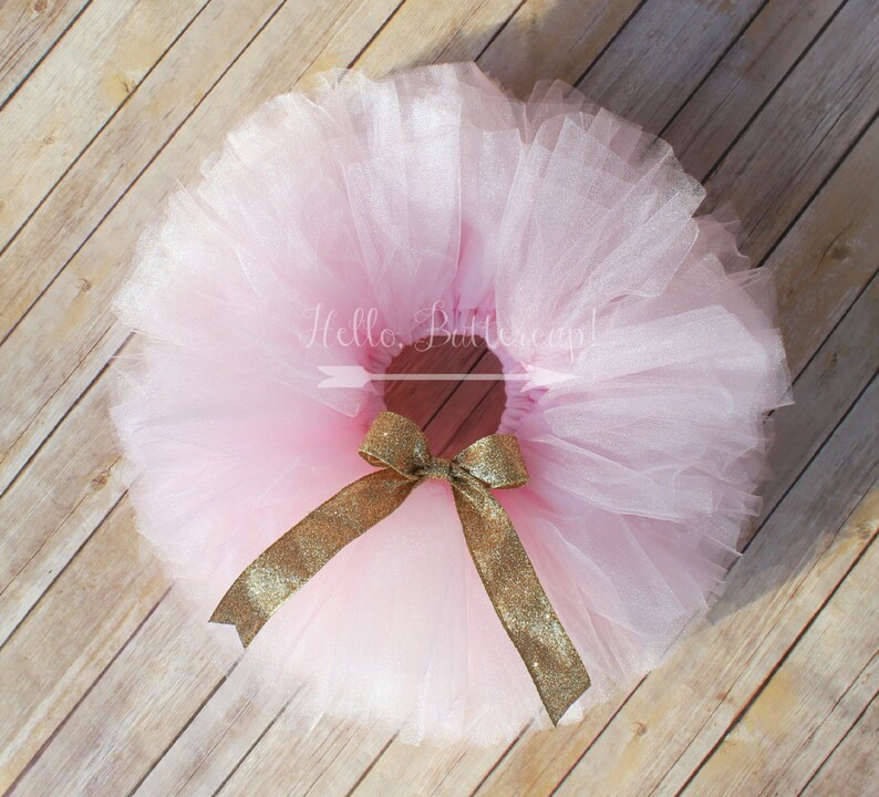 Girls first birthday outfit RTS Gold first birthday Pink Tutu Cake smash tutu Gold Birthday Outfit