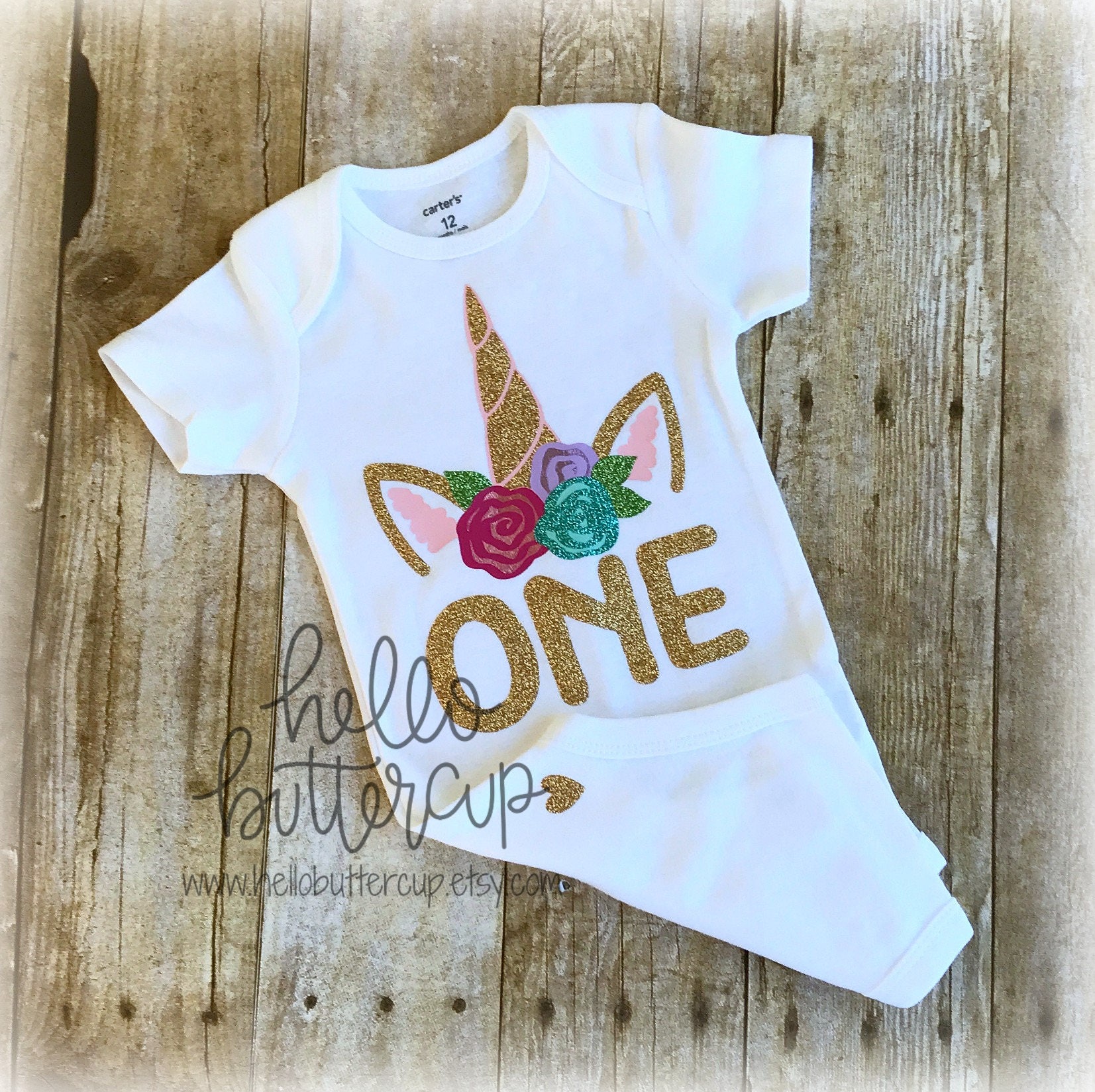 unicorn 1st birthday shirt