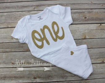 First Birthday outfit girl, Girls first birthday outfit, Cake smash outfit, 1st birthday girl, Wild one, Gold first birthday, One outfit