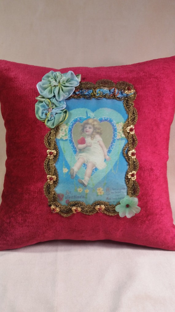 Vintage pillow Etsy