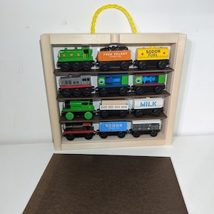 Train Rack Box - Thomas Train Wooden Storage Tote Accessory Case