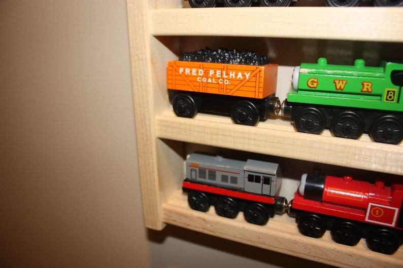 Train Rack Basic Thomas the Tank Wooden Train Display and Storage Wall Rack image 2