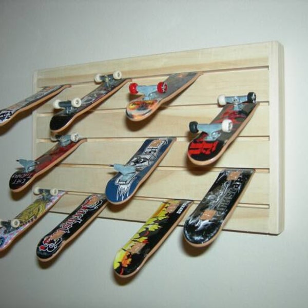 Teck Deck Rack, display and storage for fingerboard skate boards