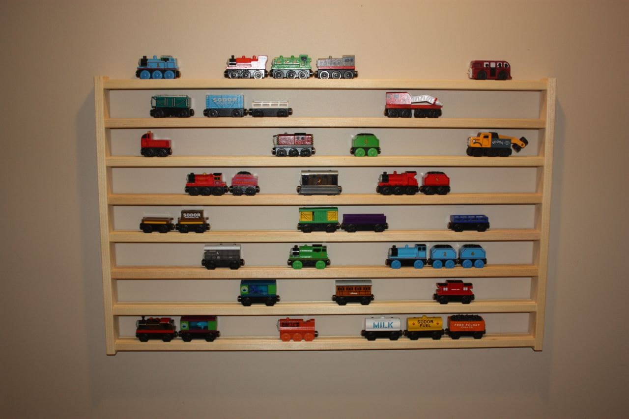Orbrium Train Shaped Collapsible Toys Storage Bin Organizer for Thomas  Wooden Train, Thomas the Tank Engine and Trackmaster, etc. 