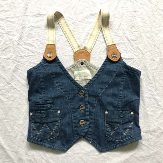 Vintage Women’s Wrangler Cropped Denim Vest // Ela