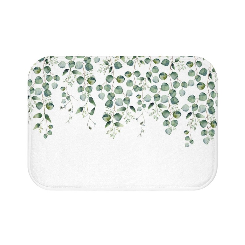 Boho Bath Mat Bath Mat Set Bathroom Decor Green Bath Mat Etsy