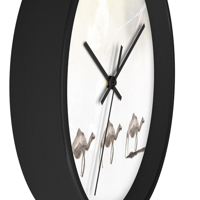 Boho Wall Clock Wood Clock Office Wall Clock Boho Wall Etsy