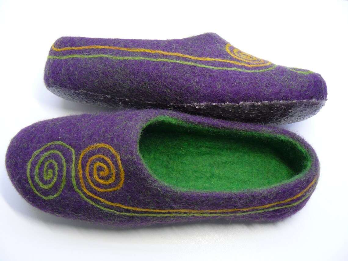 felted wool slippers
