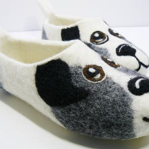 Felted slippers. Ecological wool slippers. Hand-made home shoes