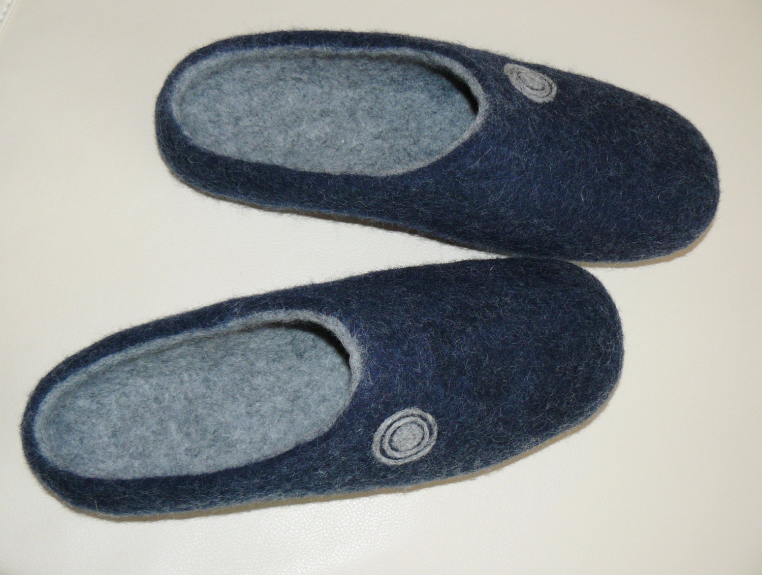 Handmade Felted Slippers. Non Slippery Sole. MEN Slippers Etsy
