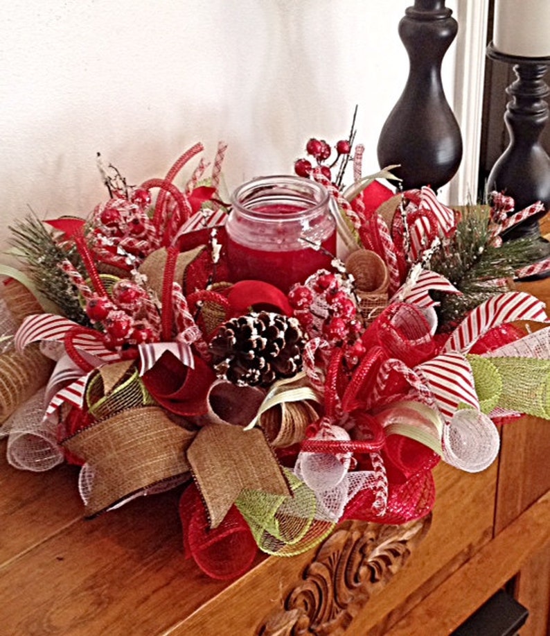 20 Elegant Christmas Candle Centerpiece Etsy