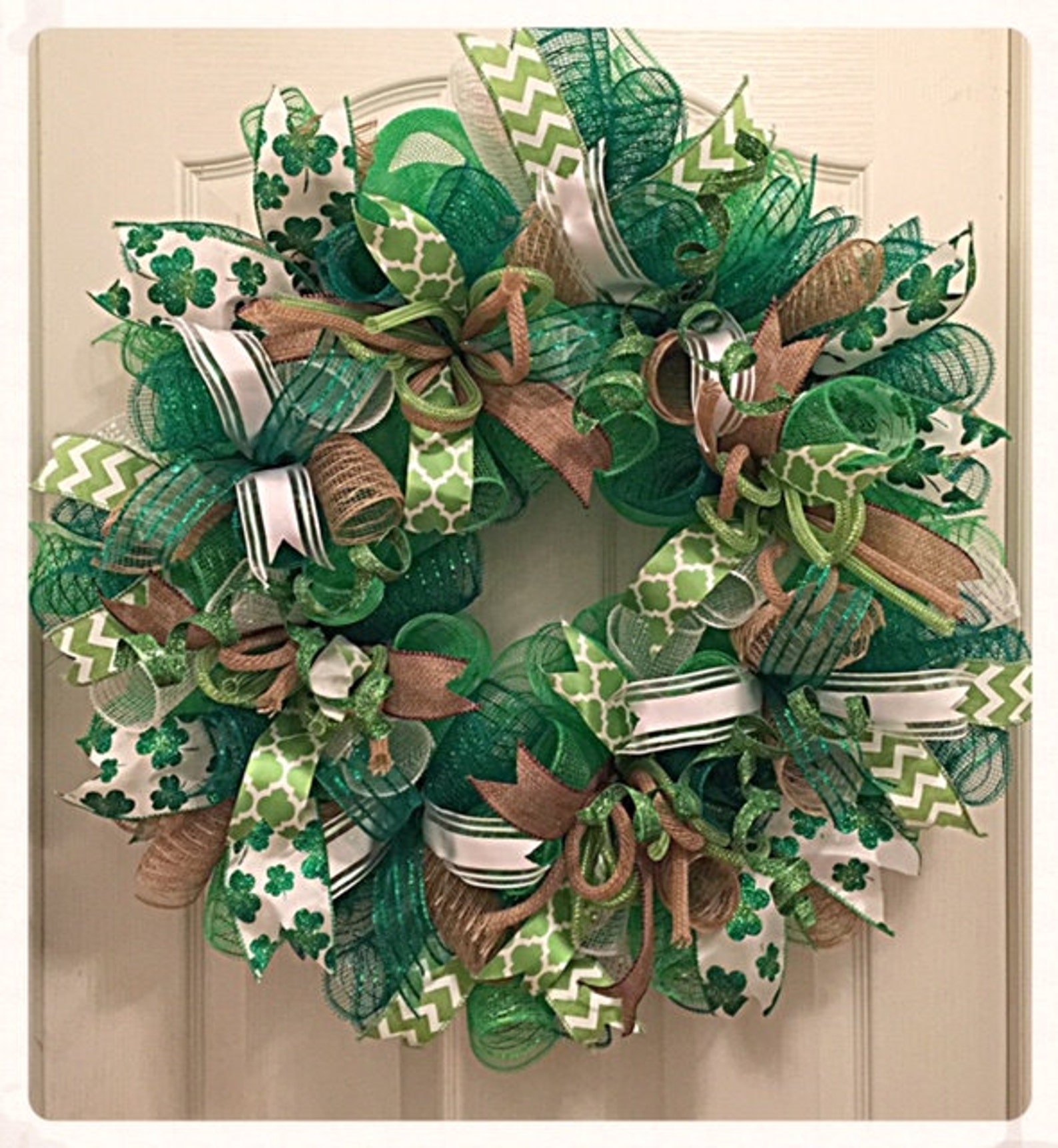 St Patrick s Day Deco Mesh Wreath Shamrock Wreath Green Etsy st-patrick-s-day-deco-mesh-wreath-shamrock-wreath-green-etsy