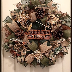Gone Fishing Sign Wreath Sign Wreath Attachment Wreath Supplies Craft  Supplies Metal Sign Wreath 