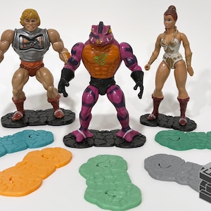 MOTU - Masters of the Universe / He-Man Action Figure Display Stands (3 Pack)