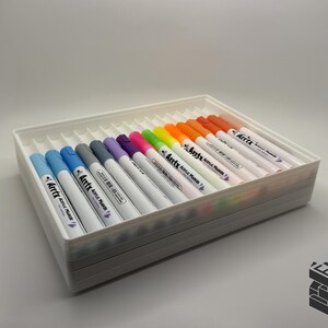 Stackable Colored Pencil Tray: Holds 26, Organizer - Interchangeable with my Marker trays - Made to Order image 6