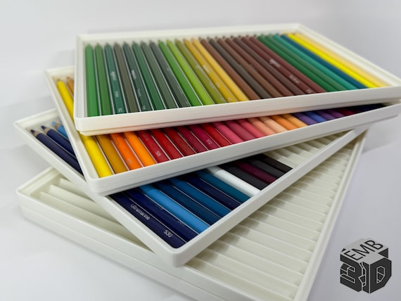 Stackable Colored Pencil Tray: Holds 26, Organizer - Interchangeable with my Marker trays
