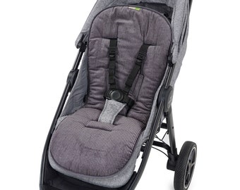 2-seitige Sitzauflage Kinderwagen mit Cord, Funktionssitzauflage Buggy, Sommer, Liebes von Priebes, Bezug, Einlage, Auflage, MATHILDA