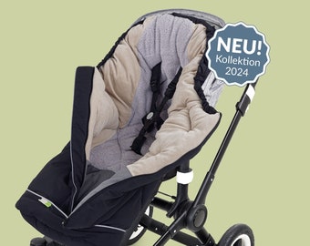 Footmuff, winter footmuff, winter bag, stroller, buggy, dear from Priebes, Baby, JENS, velvet beige anthracite