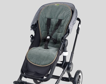 Sitzauflage Kinderwagen, Buggy Sitzauflage, Sommer, Liebes von Priebes, Bezug, Funktionssitzauflage, Einlage, MIA COOLAIR, ripp arctic