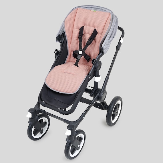 Sitzauflage Kinderwagen, Buggy Sitzauflage, Sommer, Liebes von Priebes,  Frottee Bezug, Frottee, Einlage, LOTTE, Waffelpiqu ros - Etsy.de