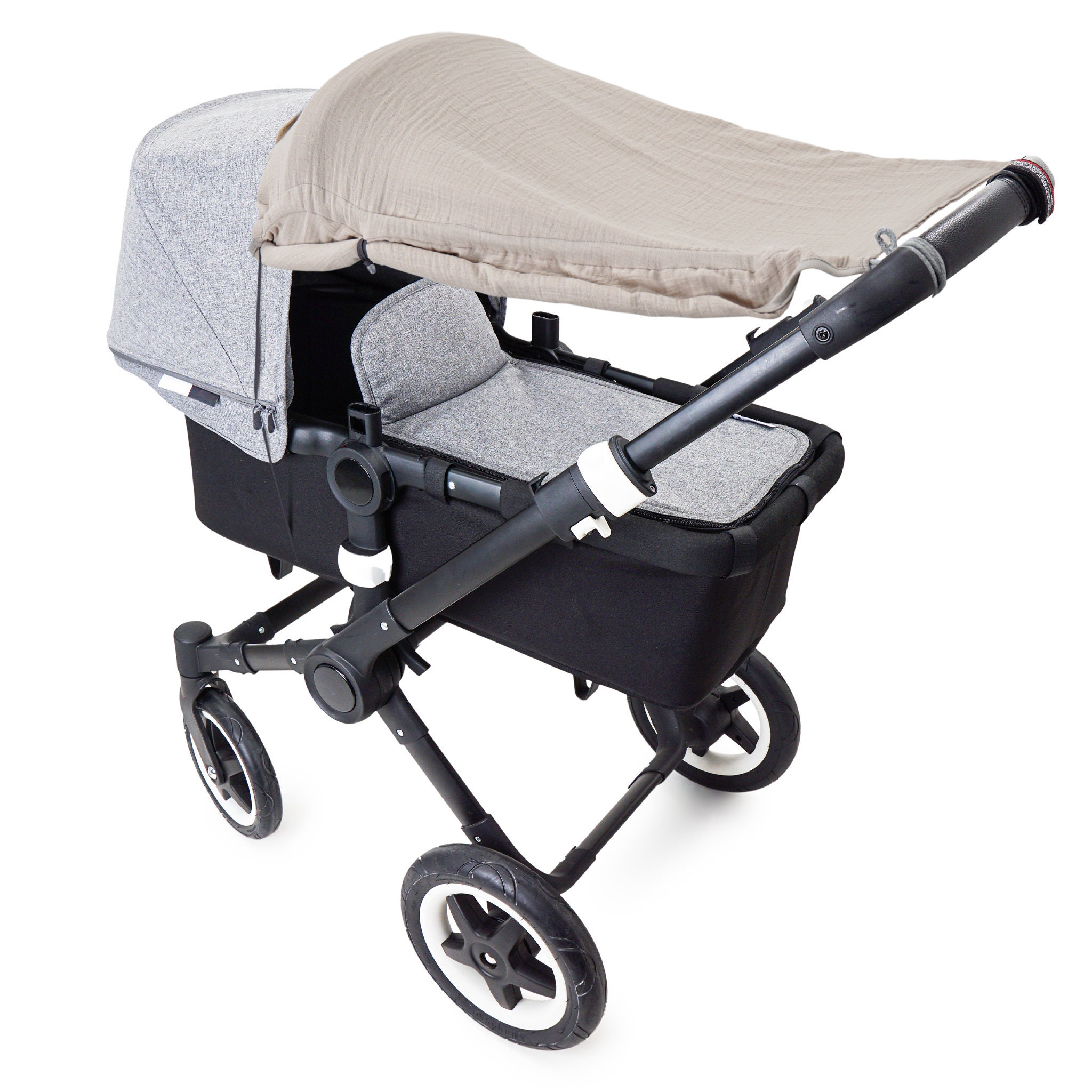Luwecf Stroller Sun Visor Breathable Windshield Adjustable Sun Protection For Outdoor Walking Universal Parasol Pushchair Canopy, No Detachable Top