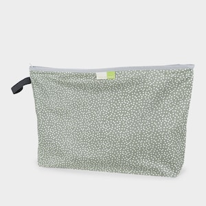 WETBAGS®, Liebes von Priebes WETBAG, Windeltasche, Wickeltasche, Wechselkleidung Beutel, Nasstasche, wasserabweisend, mini dots salbei