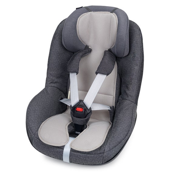 Sitzauflage für Autositz, Funktionssitzauflage für Baby, Ersatzbezug,  Wendeauflage, Autositzauflage, 9 18 kg, COOLAIR 1, grau / taupe - .de