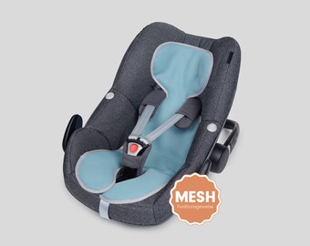 Sitzauflage für Autositz, Funktionssitzauflage für Baby, Kind, Ersatzbezug, Wendeauflage, Autositzauflage, Babyschale, COOLAIR 0, mint