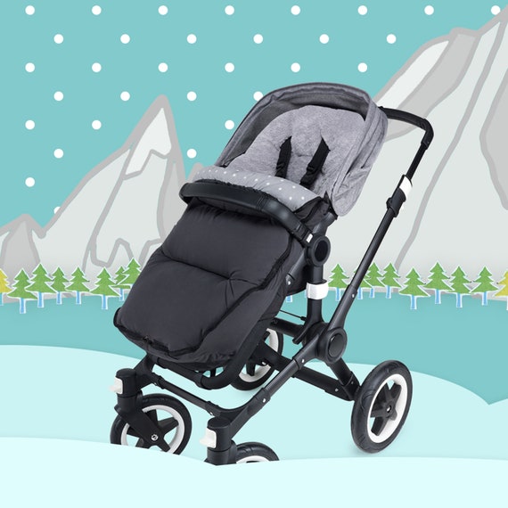 Winter footmuff for stroller top